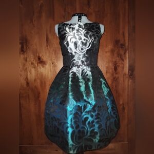 NWOT Jessica Howard Fit And Flare Metallic Party Dress WITH POCKETS!!!